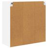 vidaXL Seinakapp ladustamisega uksega Valge 80 x 31 x 80 cm Tehispuit