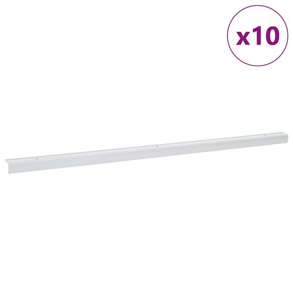 vidaXL Trepiastme servaprofiilid 10 pcs Hõbedane 67 cm Alumiinium