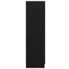 vidaXL Garderoobikapp uksega Must tamm 82,5 x 51,5 x 180 cm Tehispuit