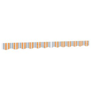 vidaXL varikatuse asenduskangas, mitmev&auml;rviline, triibuline, 3 m