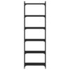 vidaXL raamaturiiul 6-korruseline, must, 60x30x188 cm, tehispuit
