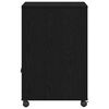 vidaXL Printeri alus ladustamisega Must tamm 60 x 48 x 74 cm Tehispuit