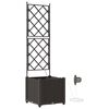 vidaXL Aia istutuspot Pruun 40 x 40 x 142 cm PP