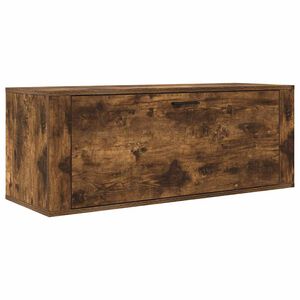 vidaXL kingakapp, suitsutatud tamm, 100 x 35 x 38 cm, tehispuit