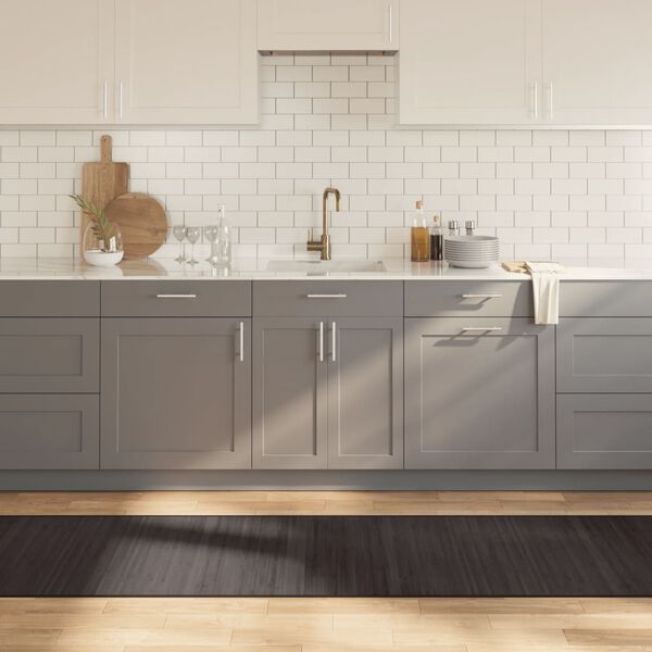 vidaXL vaip, ristkülikukujuline, tumepruun, 70 x 1000 cm, bambus