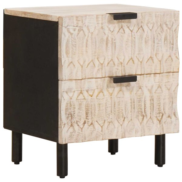 vidaXL &Ouml;&ouml;lambi kapp 2 pcs Valge 40 x 33 x 46 cm Tugev mango puu