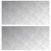vidaXL Astme katte 2 tk 60 x 30 cm H&otilde;bedane Alumiinium Ristk&uuml;lik