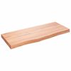 vidaXL lauaplaat, helepruun, 100x40x(2-6) cm, t&ouml;&ouml;deldud tammepuit