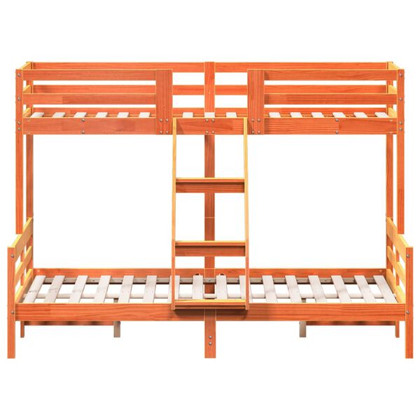 vidaXL narivoodi, 90x200/140x200 cm, vahapruun, m&auml;nnipuit