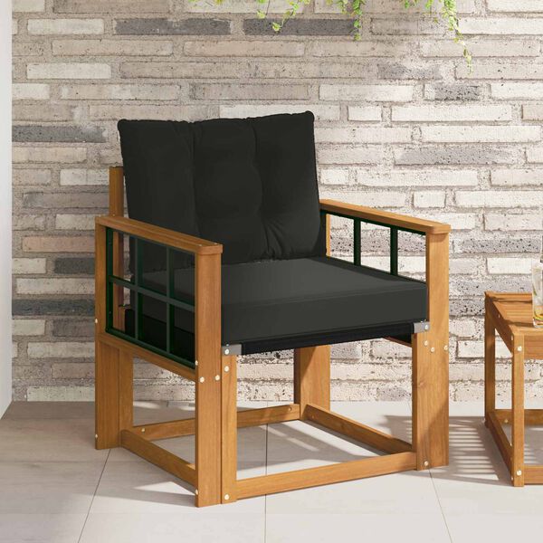 vidaXL 2 T&uuml;kk V&auml;li diivanikomplekt Tugev acacia puit ja Textilene