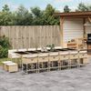 vidaXL 17-osaline aia s&ouml;&ouml;gim&ouml;&ouml;bli komplekt patjadega, beež, rotang