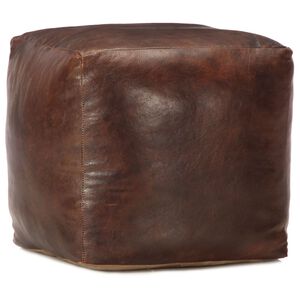 vidaXL tumba tumepruun 40 x 40 x 40 cm ehtne kitsenahk