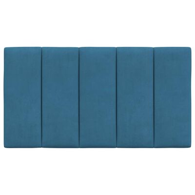 vidaXL voodipeatsi padi, sinine, 80 cm, samet