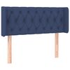 vidaXL voodipeats servadega, sinine, 93x16x78/88 cm, kangas