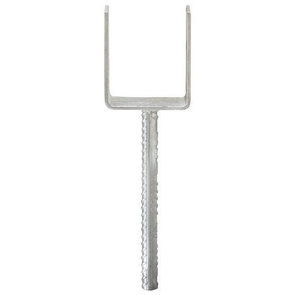 vidaXL maavaiad 6 tk hõbedane 8 x 6 x 30 cm tsingitud teras