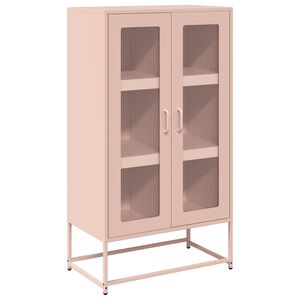 vidaXL Highboard Pink 68x39x123 cm Teras