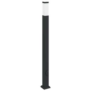 vidaXL pollarvalgusti pistikupesaga 110 cm must IP44