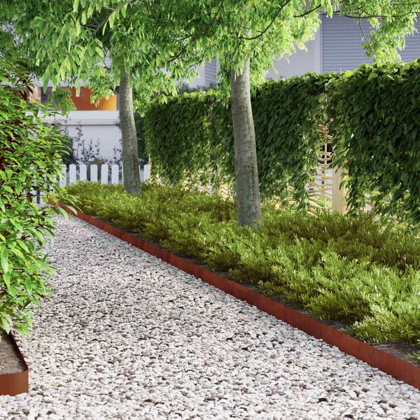 vidaXL Murupiire Rooste 450 x 0.05 x 15 cm terase t&uuml;&uuml;p