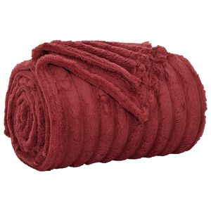 vidaXL Pleed Bordeaux punane 150 x 130 cm 0.51 kg Fliis