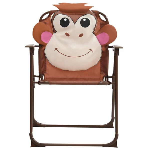 vidaXL 3-osaline laste aiam&ouml;&ouml;blikomplekt p&auml;evavarjuga, pruun