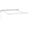 vidaXL Kailastud raam Valge 2,5 x 2 m Metall