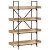 vidaXL raamaturiiul 4 korrust, Sonoma tamm, 100x33x145,5 cm, tehispuit