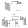 vidaXL taimekast, 80 x 80 x 40 cm, Corten teras
