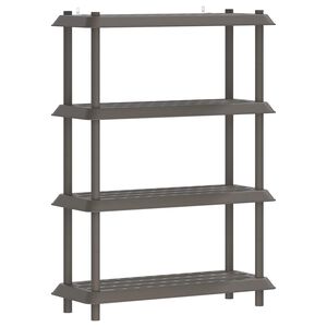 vidaXL Riiulikomplekt 4 tasandit 100 x 40 x 136,5 cm PP Helehall