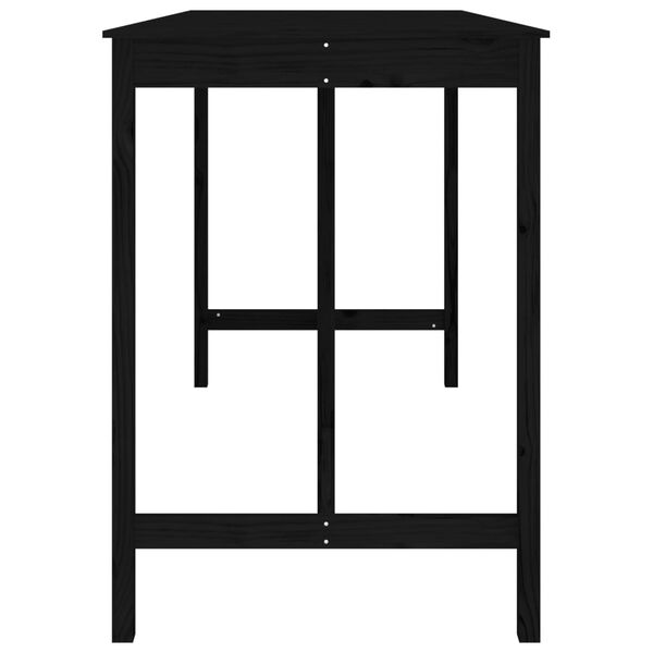 vidaXL baarilaud, must, 180x80x110 cm, t&auml;ispuit, m&auml;nd