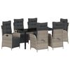 vidaXL Aia s&ouml;&ouml;gilaudade komplekt padjaga 7 pcs Helehall pol&uuml;rotang