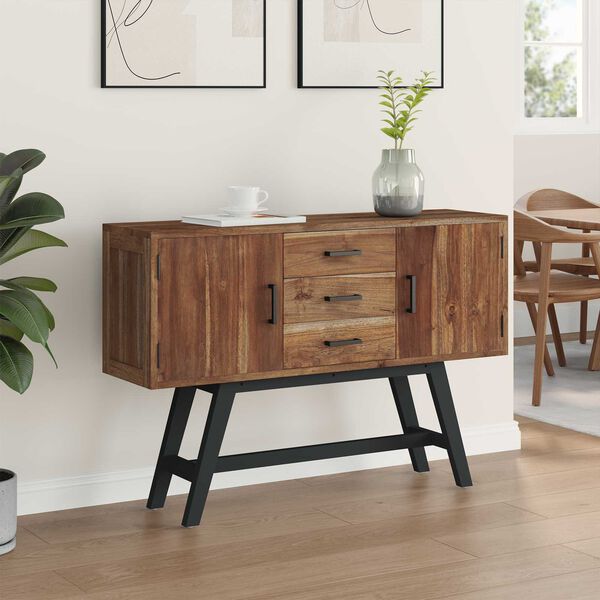 vidaXL Telerialus sahtliga Neutraalne 110 x 30 x 75 cm Tugev teakpuit