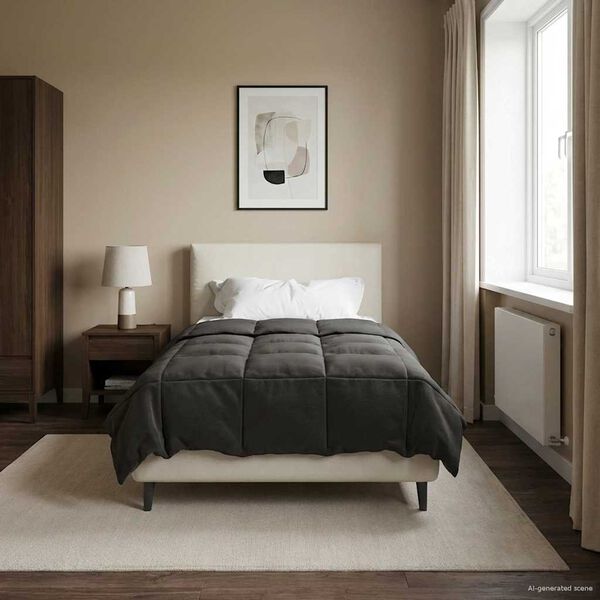 vidaXL T&auml;ispika aasta tekk Antratsiit 135 x 200 cm Mikrokiud