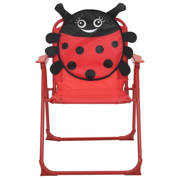 vidaXL 3-osaline laste aiam&ouml;&ouml;blikomplekt p&auml;evavarjuga, punane