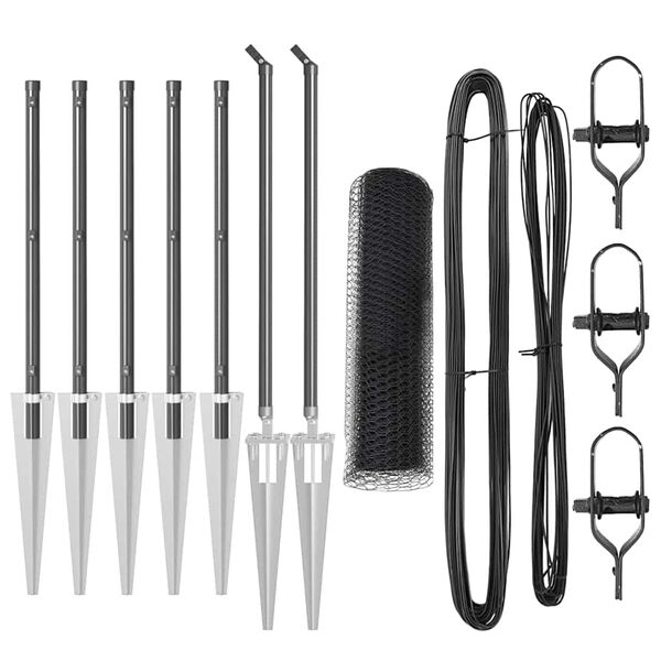 vidaXL Aiapost Hall 10 x 0,4 m (25 mm silm) Terased ja PVC