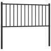 vidaXL metallist vahetatav voodipeats, must, 100 cm