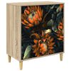 vidaXL &Otilde;hupoli LOCHEM Kollane tr&uuml;kk 66 x 36,5 x 75 cm Tehispuit Sonoma