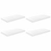 vidaXL seinariiulid, 4 tk, k&otilde;rgl&auml;ikega, valge, 50 x 23 x 3,8 cm MDF