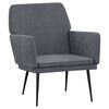 vidaXL tugitool, tumehall, 62 x 79 x 79 cm, samet