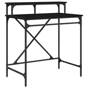 vidaXL Laud Must tamm 80 x 50 x 90 cm Tehispuit