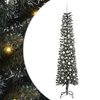 vidaXL Tehisj&otilde;ulupuu Roheline 210 cm PVC, Plastikk ja Teras