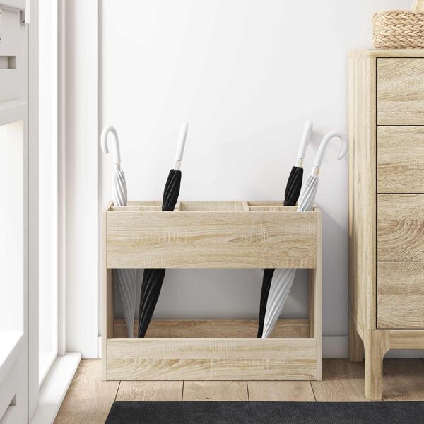 vidaXL Hoidik ja riputustugi Sonoma tamm 65 x 24 x 50 cm Tehispuit