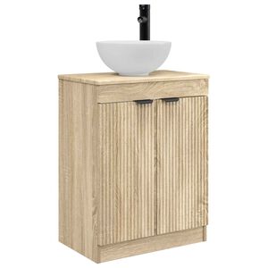 vidaXL Vannitoa kraanikauss Sonoma tamm 54 x 35 x 83 cm Tehispuit