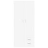 vidaXL garderoob valge 80 x 52 x 180 cm tehispuit