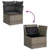 vidaXL Aia Diivanikomplekt padjaga padjaga 11 pcs Hall Polü Rattan