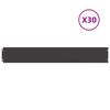 vidaXL Murupiire 30 tk 15 x 103 cm Teras Must