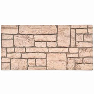 vidaXL Seinapaneelid 10 pcs Beež 100 x 50 cm EPS vaht