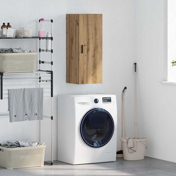 vidaXL Seinakapp K&auml;sit&ouml;&ouml;puu 34,5 x 34 x 90 cm Tehispuit