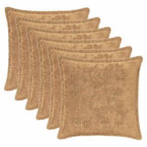 vidaXL Diivanipadi 6 tk HOUTEN Pruunikashall 30 x 30 cm Vale k&uuml;&uuml;liku