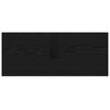 vidaXL Vannitoa kapp riiuliga uksega Must 80 x 33 x 60 cm Tehispuit