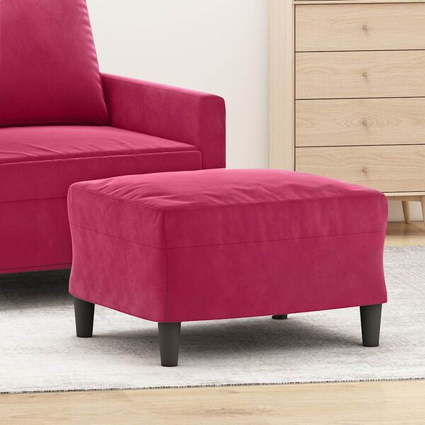 vidaXL jalapink, veinipunane, 60 x 50 x 41 cm, samet